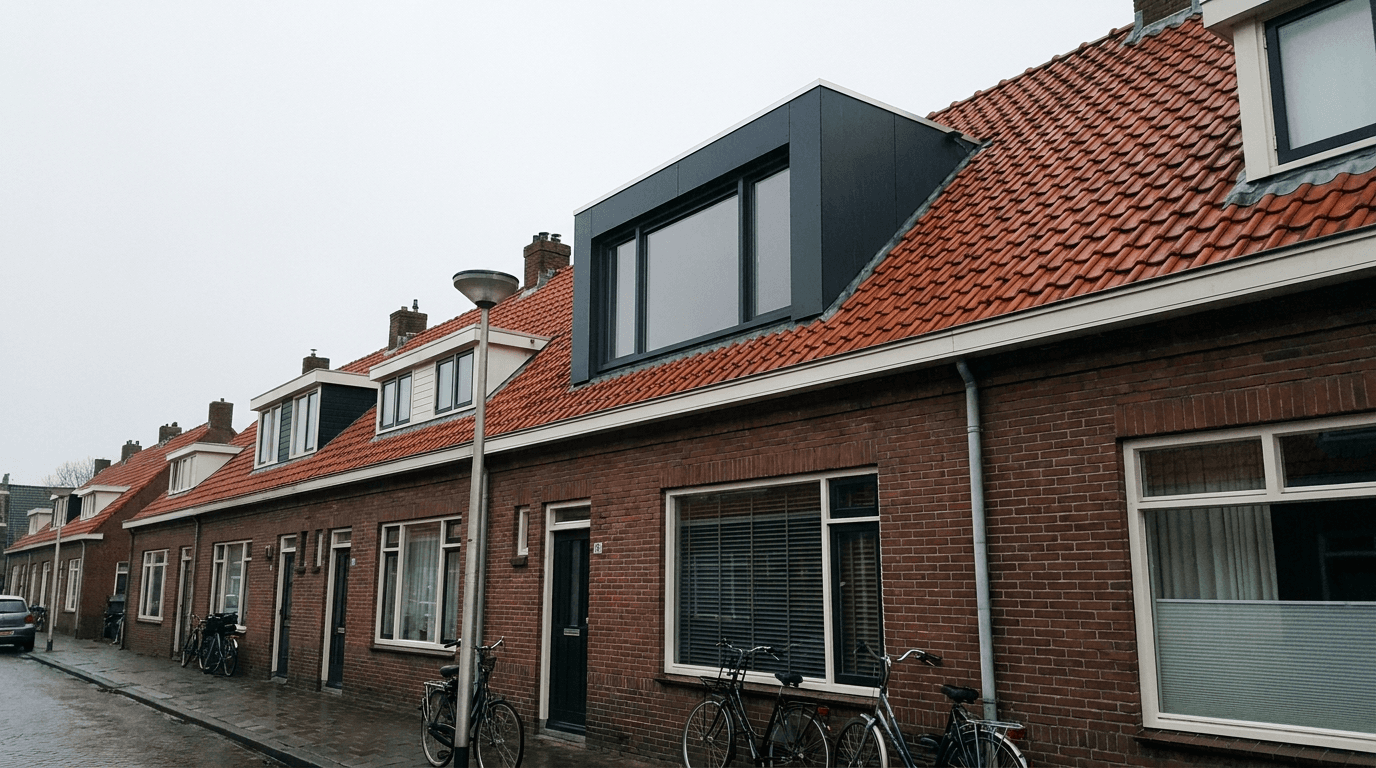 Een nette dakkapel op een Nederlandse woning
